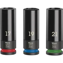 WERA Wheel Impaktor C Set 1 Steckschlüsseleinsatz-Satz 1/2" 3-tlg.