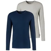 H.I.S. H.I.S (Packung, 2er-Pack) Doppelpack Unterziehshirt aus Baumwoll-Mix bunt|grau XXL