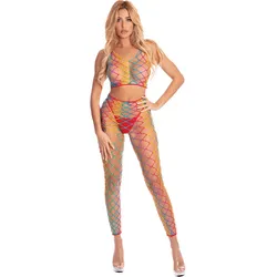 Roy G. BIV - Bodystocking, 2 Teile, pink, S-L