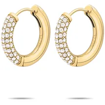 TAMARIS Creolen Glitter Donut Edelstahl 21,6mm