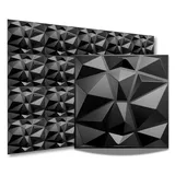 8 PCS/2 m2 3D Paneele PVC Kunststoffpaneele Wandpaneele Gaming Zimmer Wand Decke 3D Optik Diamant Black (8) PVC 3D Platten