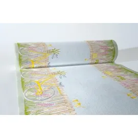Mank Tischläufer aus Airlaid - Fabienne, 40 cm x 24 m , 1 Stück - Tischband Floral Frühling