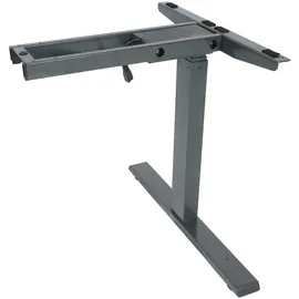 Mendler Gestell HWC-D40, variables Tischgestell für Eck-Schreibtisch, elektrisch höhenverstellbar Memory 45kg - anthrazit-grau