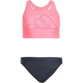 adidas Women's Big Bars Bikini Badeanzug, Lucid Pink/Legend Ink, 38