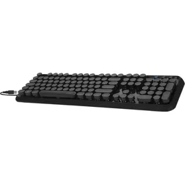 Speedlink Circle Retro Tastatur DE schwarz (SL-640004-BK)
