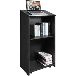 Vevor Stehpult Rednerpult 600 x 360 x 1200 mm, Podium-Ständer mit Breiter Lesefläche und Aufbewahrungsregal, Stehschreibtisch für Kirche, Büro, Sc