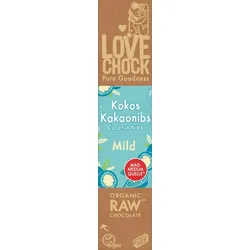 Lovechock Creamy Kokos Kakaonibs bio