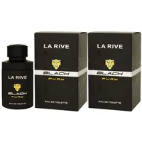 La Rive Black Fury 2 x 75 ml Eau de Toilette EDT Set Herrenduft Herren Duft OVP