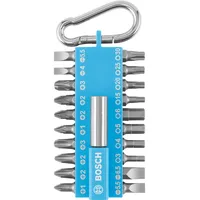 Bosch 21-teiliges Schrauberbit-Set mit Snap-hook (hellblau) Ausstellerversion