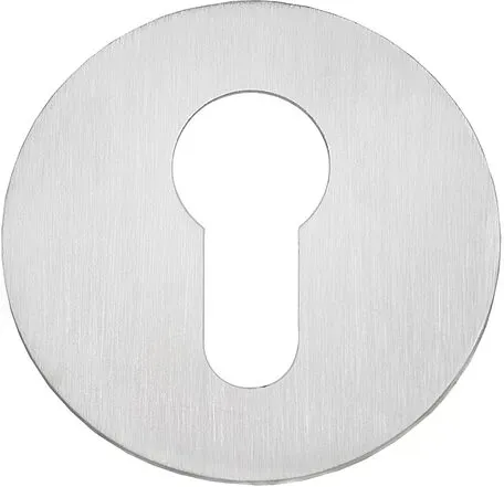 Rosette rund zum Kleben Edelstahl (Ausführung: blind)