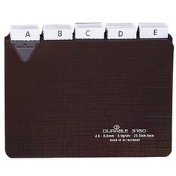 DURABLE Karteikartenregister A-Z, blanko, Jan.-Dez., 0-31 braun
