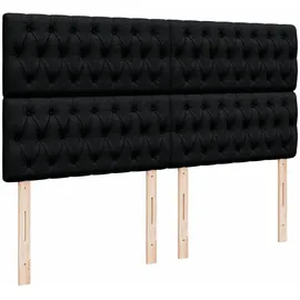 vidaXL Boxspringbett 180 x 200 cm Schwarz