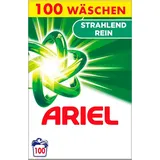 Ariel Waschmittel Pulver, Waschpulver, Vollwaschmittel, 100 Waschladungen, Strahlend Rein (6.5 kg)