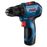 Bosch GSR 12V-30 Professional, Schlagschrauber, Pistolengriff, Blau, Deutschland, 1600 RPM, 420 RPM - Blau