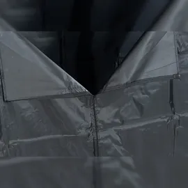 deluke Kaminholzregal Aluminium 70 x 165 x 165 cm Schwarz