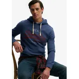 Superdry Hoodie Vintage-Logo Print Hampton Blau 3XL