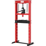 Garvee Hydraulische Presse, manuelle Werkstattpresse, für Werkstatt & Kfz-Reparatur, höhenverstellbar, robuster Stahlrahmen, 12 Tonnen, Rot