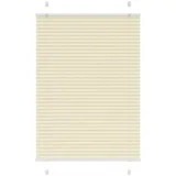 vidaXL Plissee Creme 95x100 cm Stoffbreite 94,4 cm Polyester