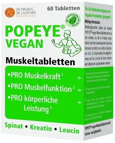 Madaus & Lauscher Popeye vegane Muskeltabletten