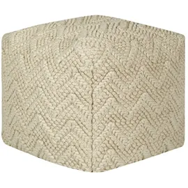 Harper Hocker Cube MANACOR Stoff 45 x 45 x 45 cm Beige