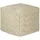 Harper Hocker Cube MANACOR Stoff 45 x 45 x 45 cm Beige