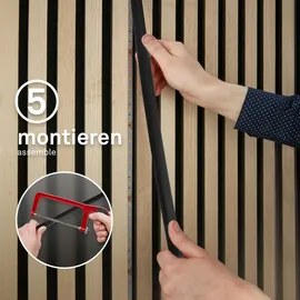 Briloner Pimp your Panel Ergänzungs-Set Warmweiße Lichtfarbe 2,6 m Weiß