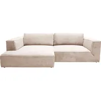 Tom Tailor HOME Ecksofa »Big Cube Style«, (2 St.), mit cleanen Stegkissen, extra große Sitztiefe, Breite 270cm beige