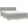 vidaXL Boxspringbett 140 x 200 cm Hellgrau