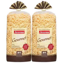 eiernudeln Jeremias Gourmet Bandnudeln 2mm gewalzt mit Frischei 500g 2er Pack
