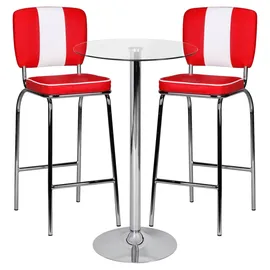 AMSTYLE Stehtisch Zamora II Transparent,