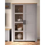 Forte Highboard Bohol 106,4 x 160,6 x 42 cm Grau / Mehrfarbig