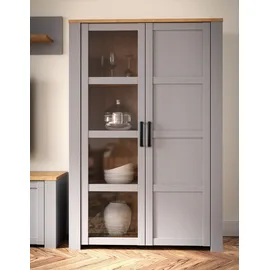 Forte Highboard Bohol 106,4 x 160,6 x 42 cm Grau / Mehrfarbig