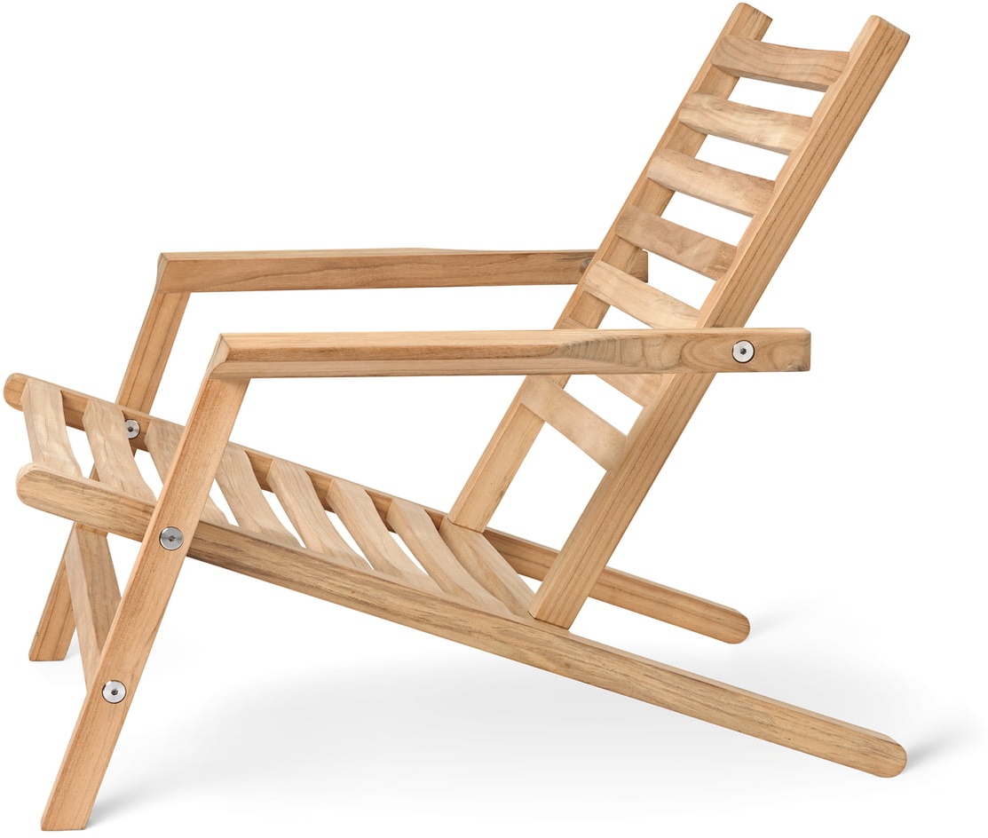 Carl Hansen - AH603 Liegestuhl, Teak unbehandelt