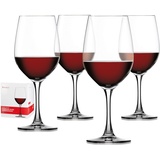 Spiegelau 4-teiliges Bordeauxglas Set, Weingläser, Kristallglas, 580 ml, Winelovers, 4090177