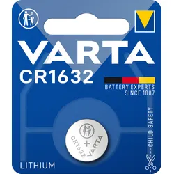Varta Knopfzelle CR1632 Lithium 3V (1er Blister)