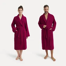 Möve Bademantel Basic Lila M