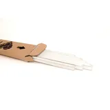 mywoodwall Echtholz Zierleisten - Kantenschutz für mywoodwall Wandpaneele - Farbe weiß