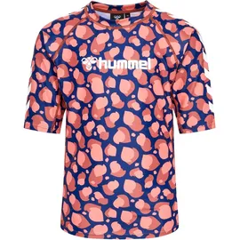 hummel Lucia Kurzarm-rash Guard Navy Peony 110