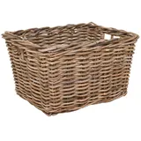 VIVANNO Aufbewahrungskorb Aufbewahrungskorb Dekokorb Rattan CESTA Grau Natur - 50x40x30 cm beige 40 cm x 30 cm x 50 cm