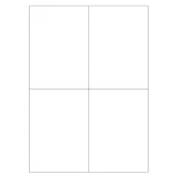 Wasser auflösbare Etiketten 99,0 x 139,0 mm(Anzahl Bögen /VPE: 600)