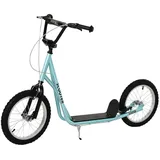 Homcom Kinderscooter mit Handbremse blau