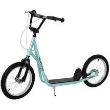 Homcom Kinderscooter mit Handbremse blau