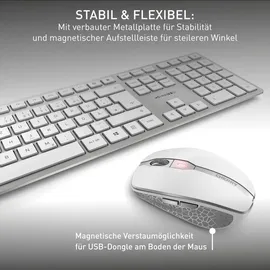 Cherry DW 9100 Slim FR Set weiß/silber