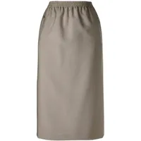 GOLDNER Bleistiftrock Damen Meliert Beige 23