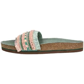 LAZAMANI Pantoletten Leder - Bunt - 38