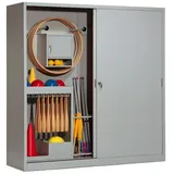 C+P Sportgeräteschrank 195 x 190 x 60 cm Grau