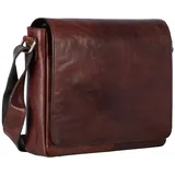 LEONHARD HEYDEN Cambridge Messenger Leder 32 cm Laptopfach rotbraun
