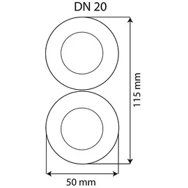Evenes Solar-flexrohr Wellrohrleitung 2 in 2 Dn20 isolert Solar Solaranlage mit Fühlerleitung