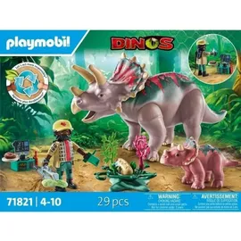 Playmobil Dinos Triceratops mit Jungtier 71821