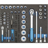 Gedore TS-147 Werkzeugsortiment in Check-Tool-Modulen, 147-teilig